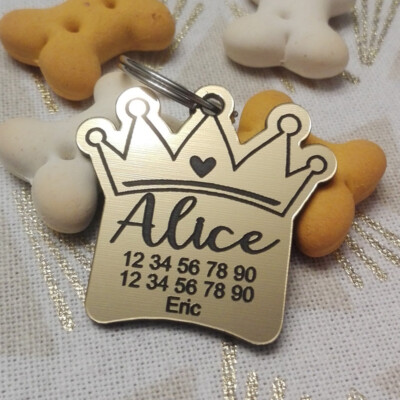 PLACA para PERRO GATO, Chapa Identificacion Mascota - GRABADO y ENVIO GRATIS