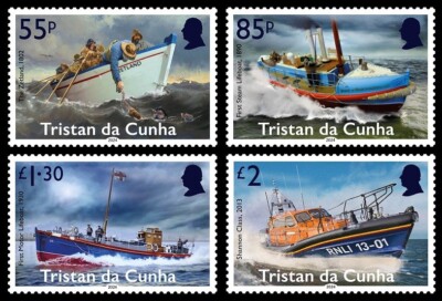 TRISTAN DA CUNHA 2024 SHIPS RNLI 200th ANNIVERSARY PT 1 NAVIRES SCHIFFE NAVI