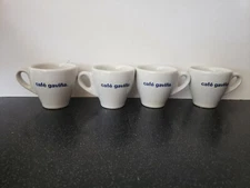 4 CAFE Gaviña DEMITASSE ESPRESSO COFFEE CUP RESTAURANT WARE BRASIL BRAZIL GAVINA