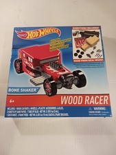 NEW Hot Wheels Wood Racers Bone Shaker car Build your own racer 2016.