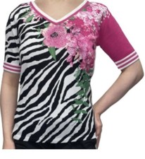 Damenshirt, Größe S,  M Futura Moda, Druck, mehrfarbig Größen 38, 40