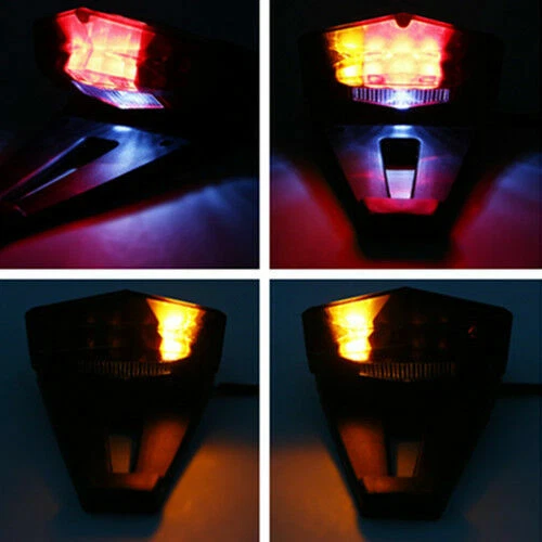 12V Universal Dirt Enduro Bike Motorcycle LED Rear Fender Brake Tail Light ATV — 第 3/4 张图片
