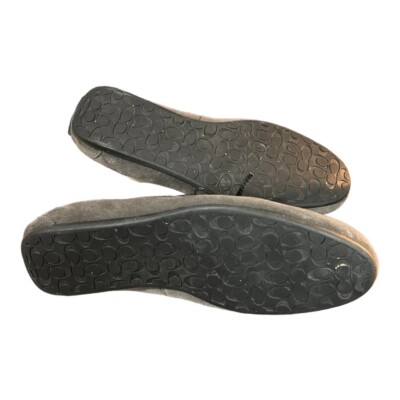 Coach Jasper Suede Leather Slip-On Loafers Gray Size 7D 