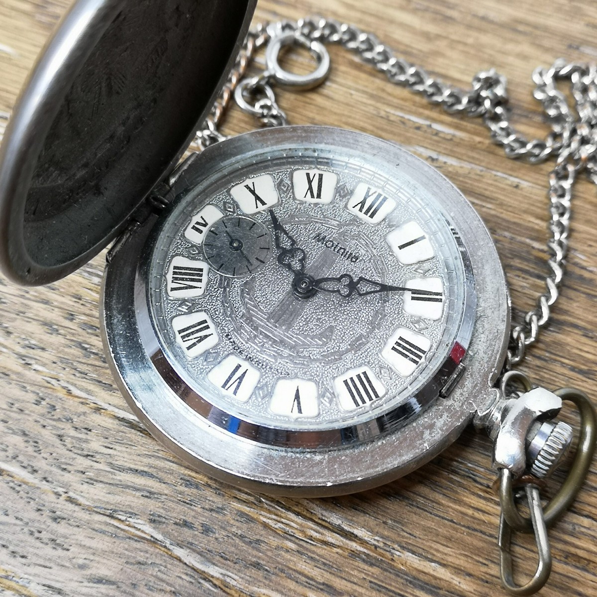 Reloj Marhha Pocket Watch Vintage Russian USSR Molnija Pocket