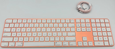 Orange Apple Magic Keyboard W/Touch ID & Numeric Keypad (10