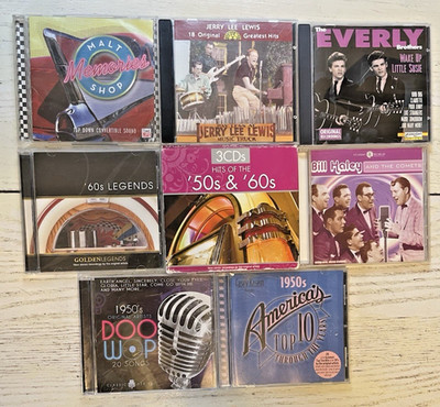 50s 60s Rock Music CD America Top 10 Malt Shop Legend Bill Haley Doo Wop Hit Lot