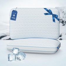 Sweetnight Cooling Pillows Queen Size Set of 2, Shredded Memory Foam Pillows ...
