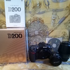 Nikon D200 DSLR Camera w/ Lens Set Used Good Condition