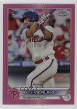 2022 Topps Chrome Pink Refractor Matt Vierling #181 07cc