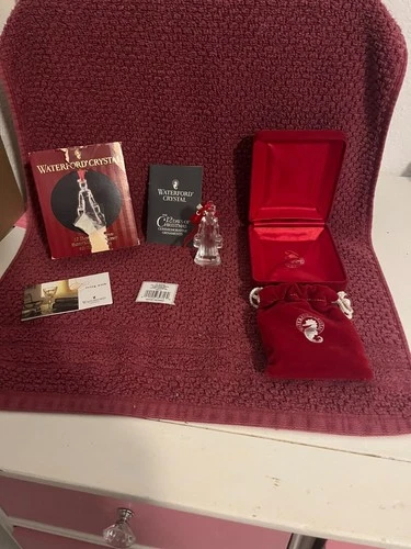 Waterford Crystal Ornament 12 Days of Christmas "Eight Maids" 2002 8th Edition