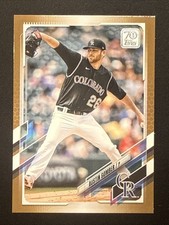 2021 Topps Update Austin Gomber Gold Bordered #US104 Colorado Rockies #1120/2021