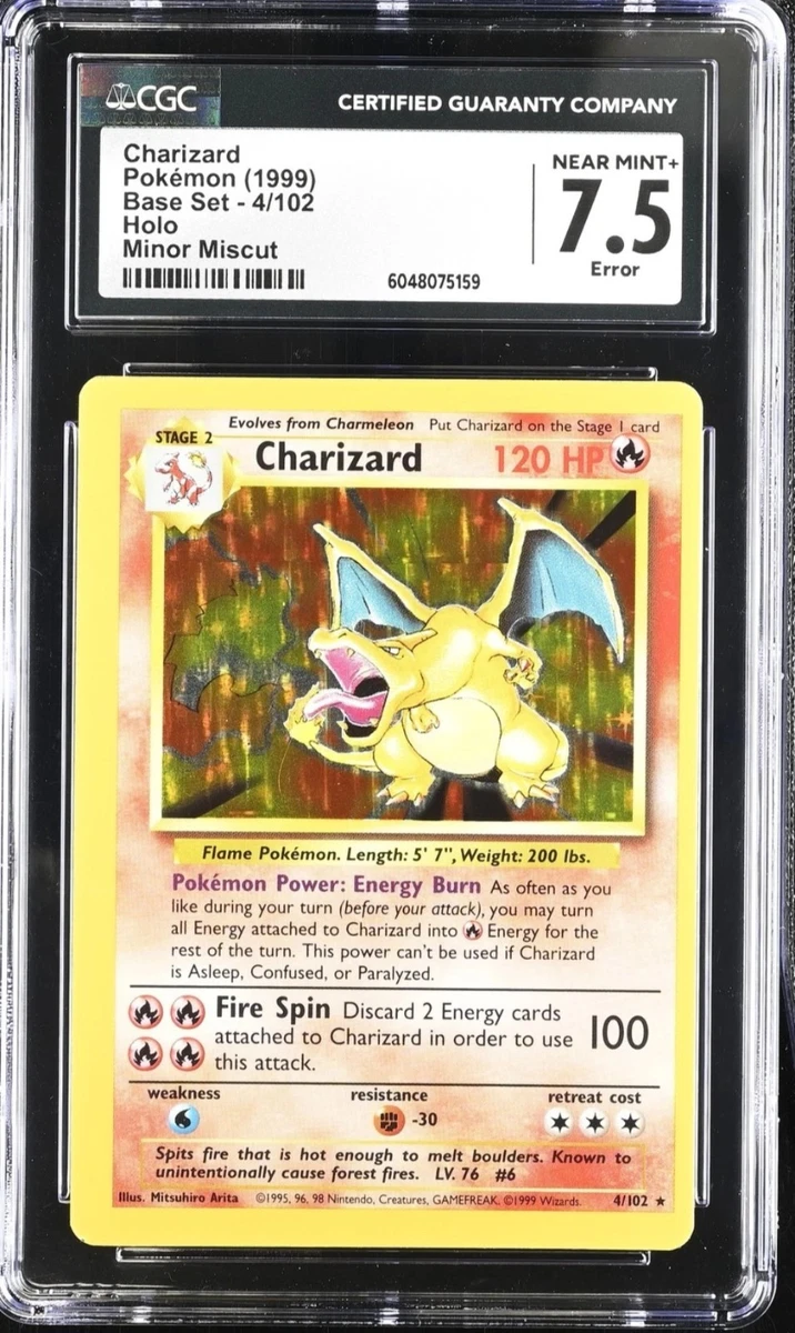 Charizard Pokémon TCG Grade 7.5 Individual Collectible Card Game