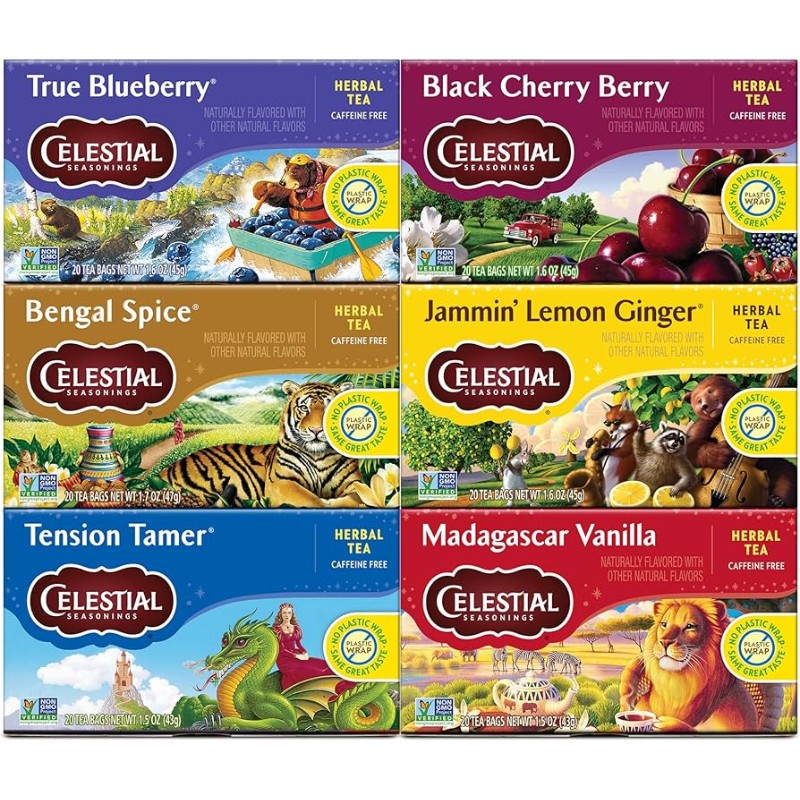 6x Celestial Seasonings Sleepytime Vanilla Tea Herbal Beverage Drink Lot New 20c