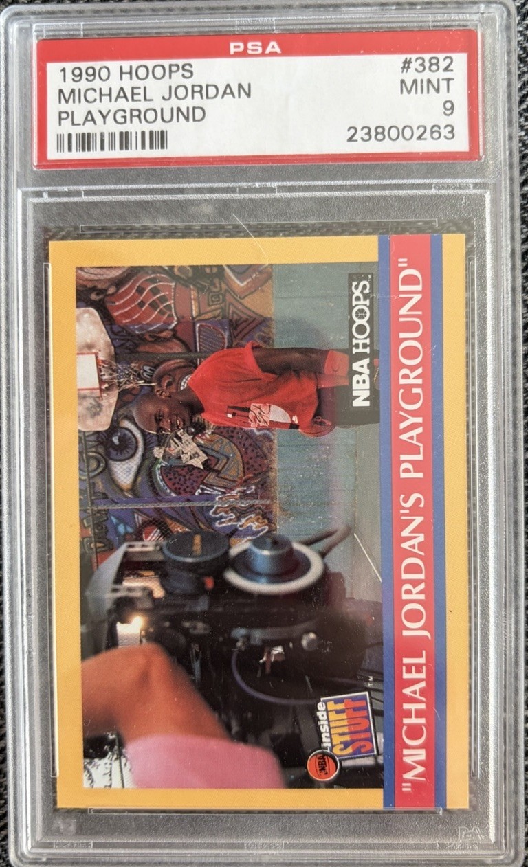 Michael Jordan.  1990 Hoops.  HOF!   PSA 9  MINT!