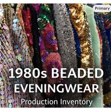 VTG 1980s Beaded Evening Dress Box Lot   10 Dresses   Costume / Production Use