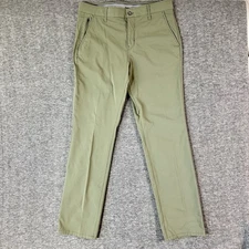 Weatherproof Vintage Hiking Pants Men's Size 34x32 Nylon Olive Green Chino