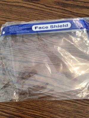 PEAKWILL 20pcs Full Face Shield, Protect Face and Eyes with Adjustable Band