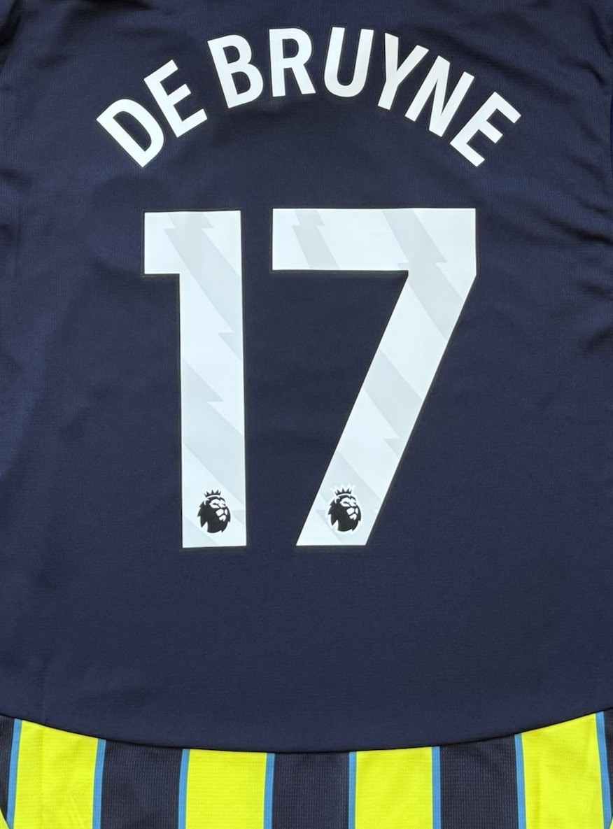 2024/25 Manchester City Away Jersey #17 De Bruyne Large Puma
