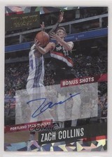 2017 Prestige Bonus Shots Signatures Crystal Zach Collins #11 Rookie Auto RC s3g