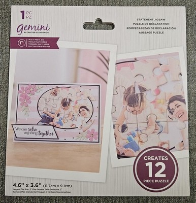 Crafter's Companion Multi Media  Die Gemini Statement Jigsaw 12 Piece Puzzle