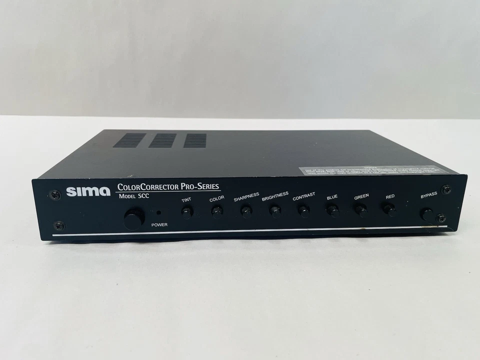 Sima Color Corrector Pro Series for S-Video and Composite SCC No Cables Untested - Image 2 of 4