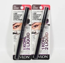 2 Revlon ColorStay Line Creator Double Ended Eyeliner #152 LEATHERCRAFT