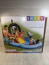 Intex 51417788 97in x 76in x59in Pirate Play Center Inflatable Pool with Sprayer