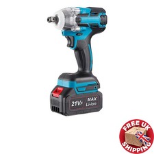 Cordless Electric Impact Wrench 1000NM UK Drill Gun Brushless 1/2" Power Tools