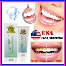 LIVFRESH Toothpaste Gel, Clinically Proven to Remove Plaque 250% Better, Improve