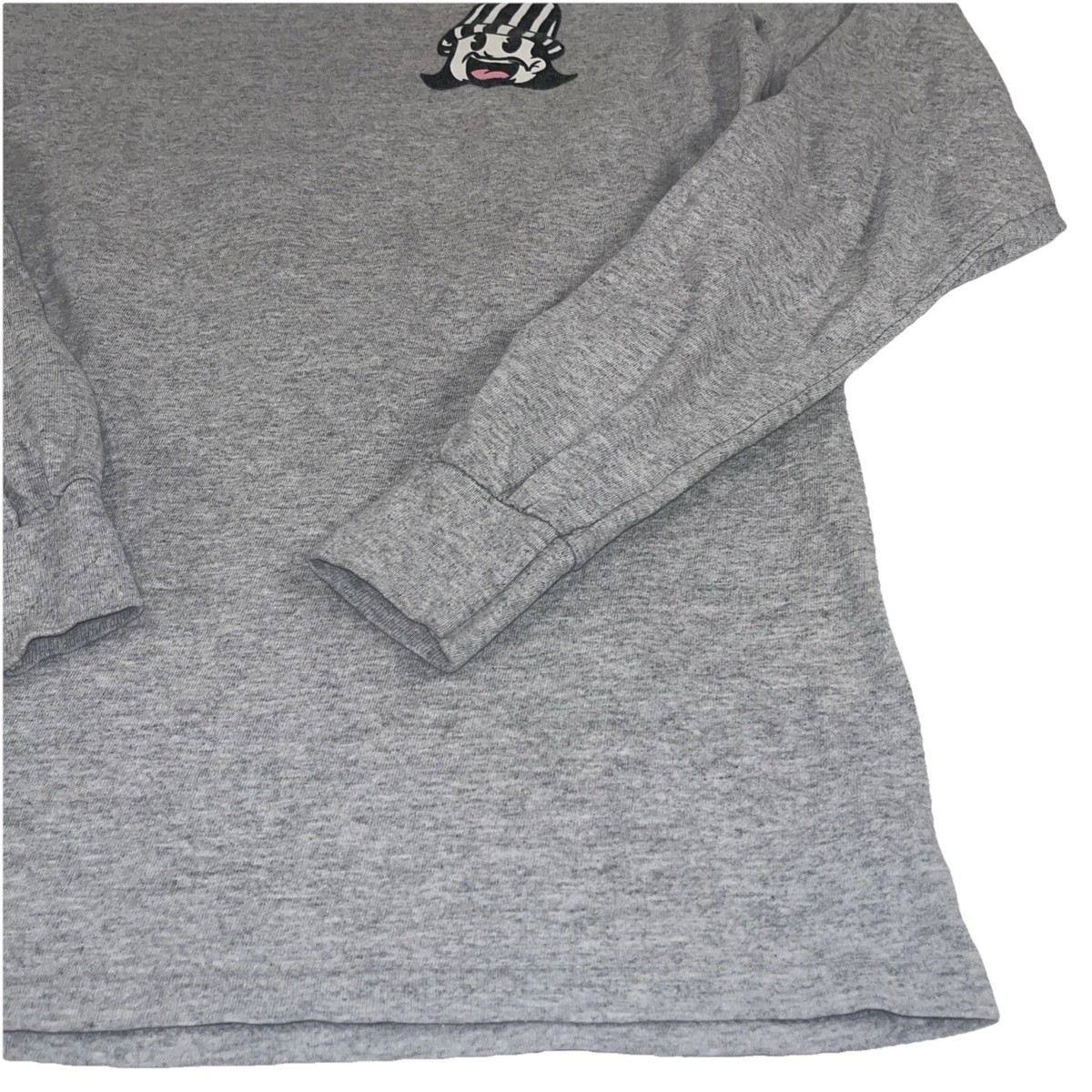 TigerBelly Long Sleeve T Shirt Gray Graphic Tee Adult Small E202