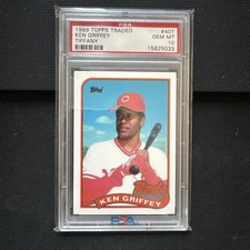 1989 Topps Traded Ken Griffey Sr. Sr #40T TIFFANY SSP PSA 10 GEM MINT