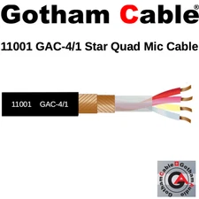 Gotham Audio GAC-4/1, 11001, Star Quad Mic Cable  - Per Foot, Bulk