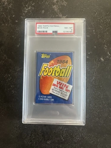 1984 Topps Football WAX PACK PSA 8 ELWAY MARINO