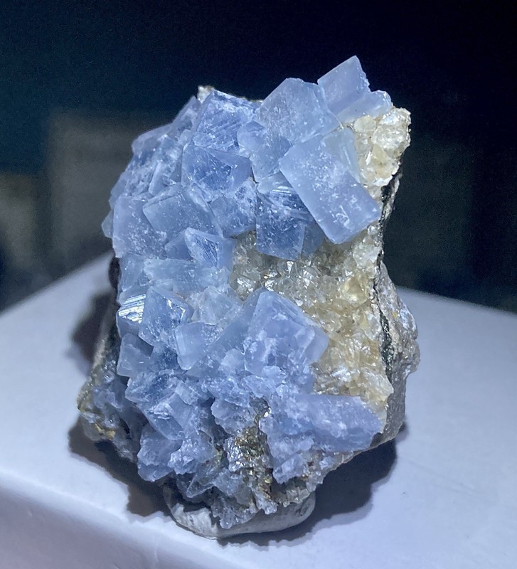 Celestine, Pyrite & Calcite Custar Stone Quarry, Custar, Wood Co., Ohio