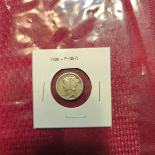 1926-P(357) Mercury Dime (90% Silver) AU