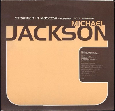 Michael Jackson - Stranger In Moscow (Basement Boys Remixes) (12'', Promo) (Near 