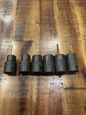 Sk Tools 12 Drive 12-17mm Shallow Impact Sockets 6 Piece 6pt Usa Metric Nos