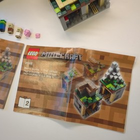 LEGO Minecraft Lot x4 Micro Worlds 21102 21105 21106 21107 - 99% Complete Used