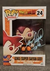 Funko Pop! Dragon Ball Z | Goku (Super Saiyan God) #24 (Signed/Sean Schemmel)