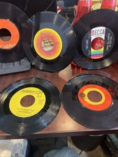 Vinyl Records Lot Of 9. 45s. Various Titles And Artists.