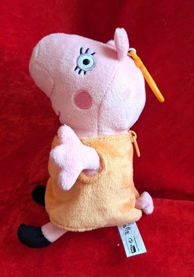 PEPPA PIG COLLECTION GELDBÖRSE CLIP 7''/18cm HANDTASCHE RUCKSACK WEICHES SPIELZEUG 