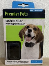 Premier Pet Bark Collar with Digital Display - Reduces barking quickly  safely