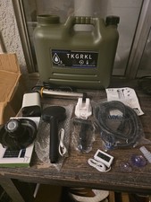 Camping Shower with Heater and 5-Gallon Water Jug, 6000Mah Rechargeable Open Box
