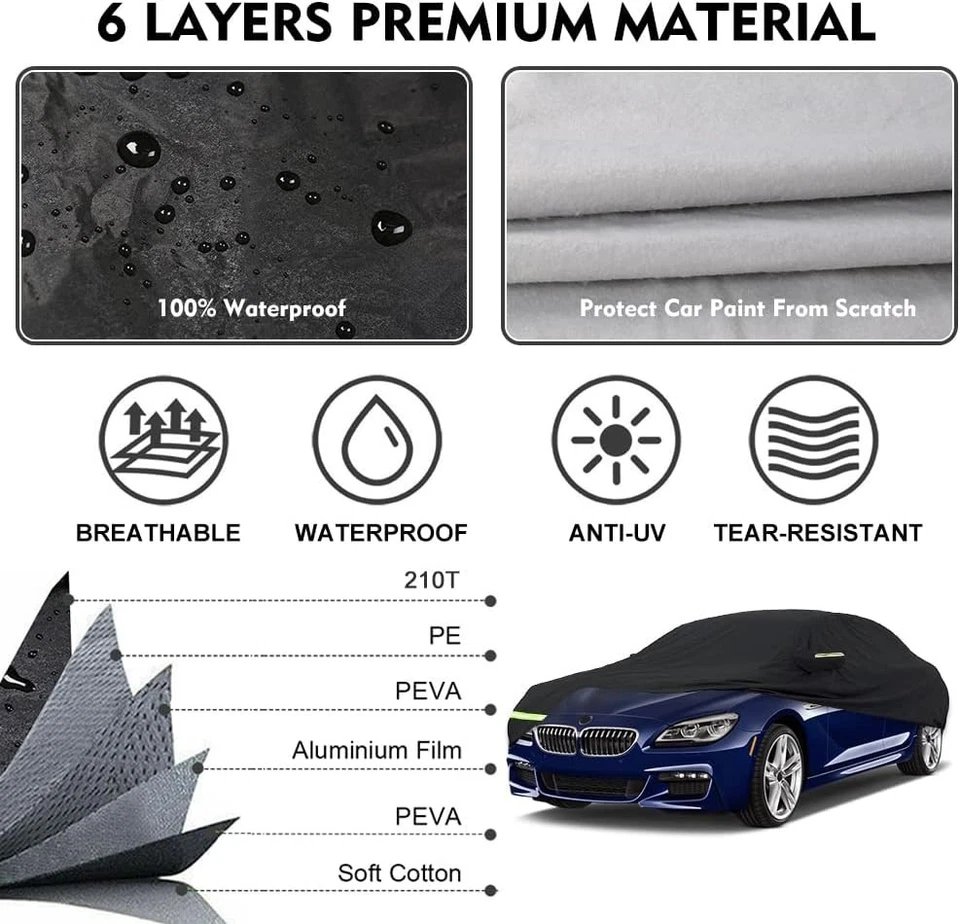Outdoor Full Protection Waterproof Premium Custom Car Cover For 2019-2024 BMW X7 - Изображение 3 из 4