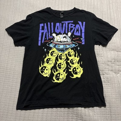 Fall Out Boy UFO Logo If You Build It They Will Come 2 Sided T-Shirt Size M