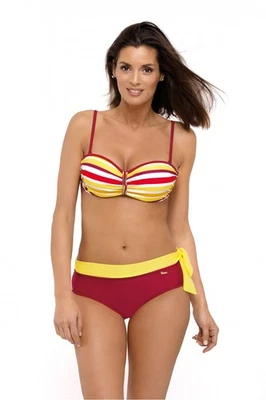 Maillot de bain 2 pièces femme Push-up Avec armatures Rouge Marko S 129691 - Photo 1/3