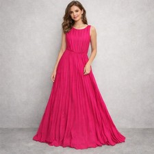 Eliza J red pink Sleeveless Pleated Party Dress Sz 2P Petite