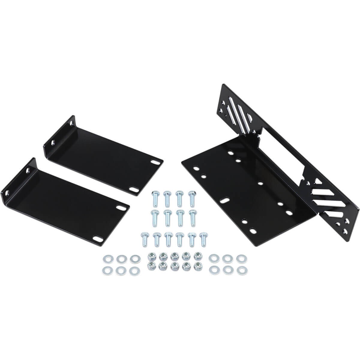 Platine de treuil Polaris Ranger 400 500 570 en acier noir