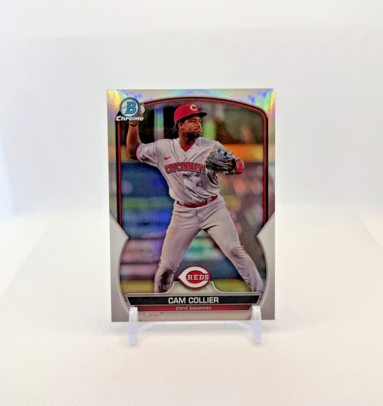 (# /499) CAM COLLIER CHROME REFRACTOR - 2023 Bowman Chrome Prospects #BCP-125