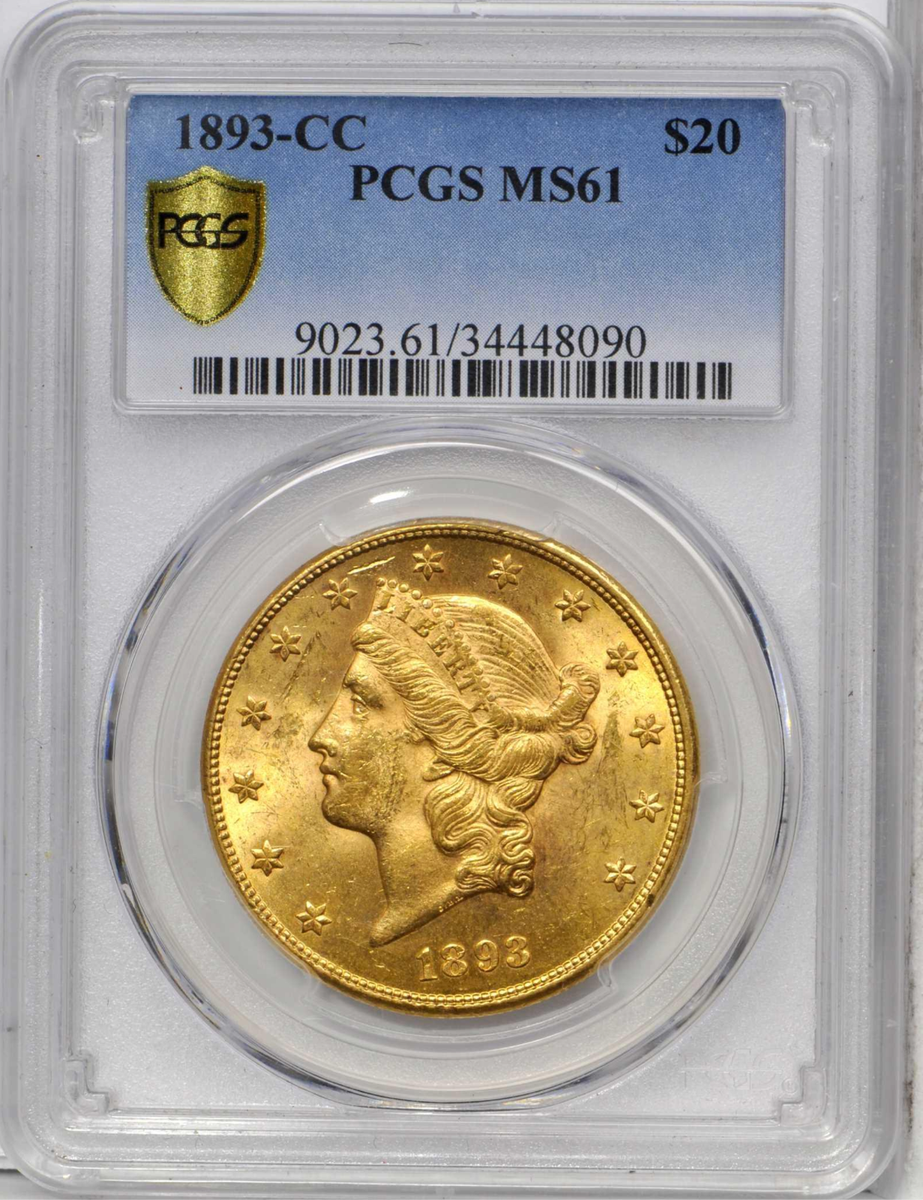 1893-CC PCGS MS61 Carson City $20 Liberty Gold Double Eagle | eBay